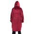 Snuggs Blanket Hoodie Dark Red Christmas Deer Pocket